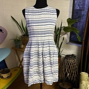 Vince Camuto striped fit and flare dress